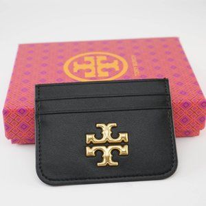 Tory Burch Eleanor Cardholder Wallet Case in Black (Brand New with Box)